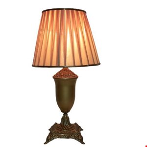 آباژور رومیزی کلاسیک پایه چهار گوش کد A1021